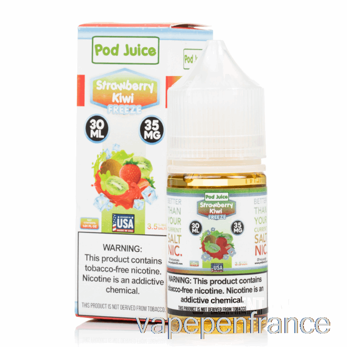 Congeler Fraise Kiwi - Jus De Dosette - 30 Ml 55 Mg Stylo Vape